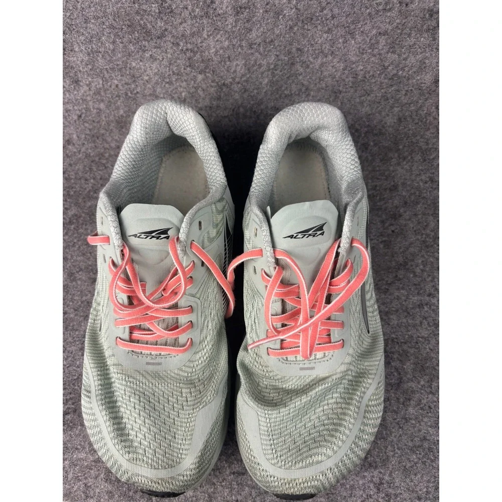 Altra Torin 5 Running Shoes Womens 8.5 Light Green Black Coral Road Sneakers